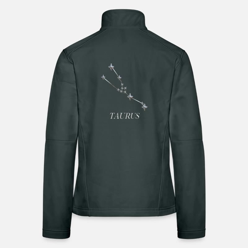 Taurus Constellation – Minimalist Silver Constellation Women's Softshell Jacket