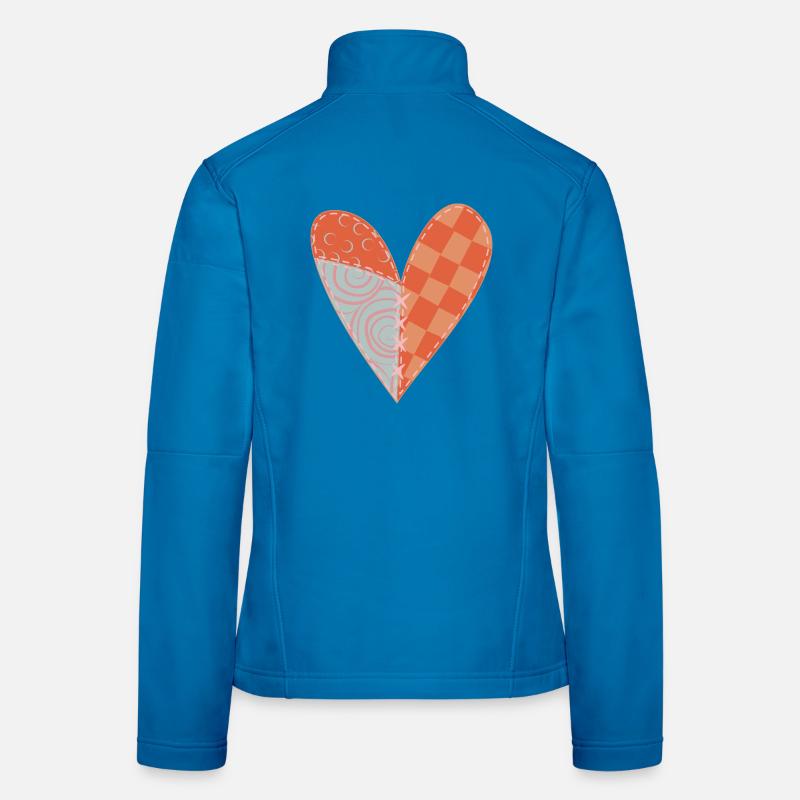 Patchwork Heart Nr 5 Women's Softshell Jacket