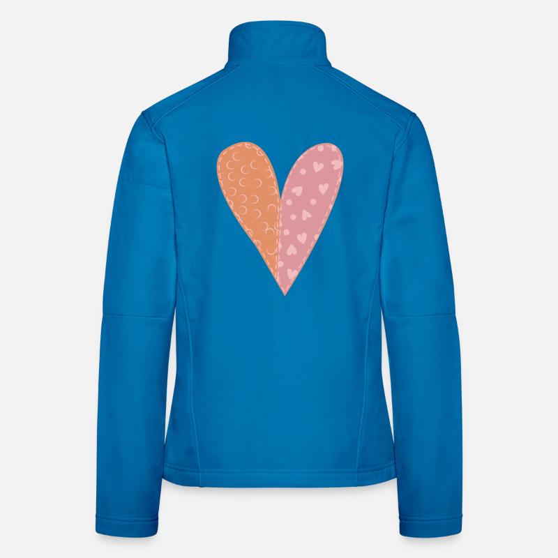 Patchwork Heart No7 Women's Softshell Jacket
