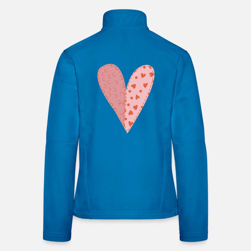 Patchwork Heart No9 Women's Softshell Jacket