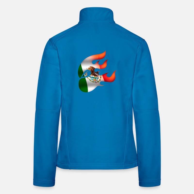 Flag of Mexico - Mexico - Ninja - Women's Softshell Jacket - light blue