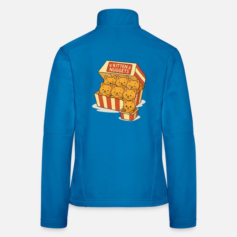 Cat capsules with cute faces Women's Softshell Jacket