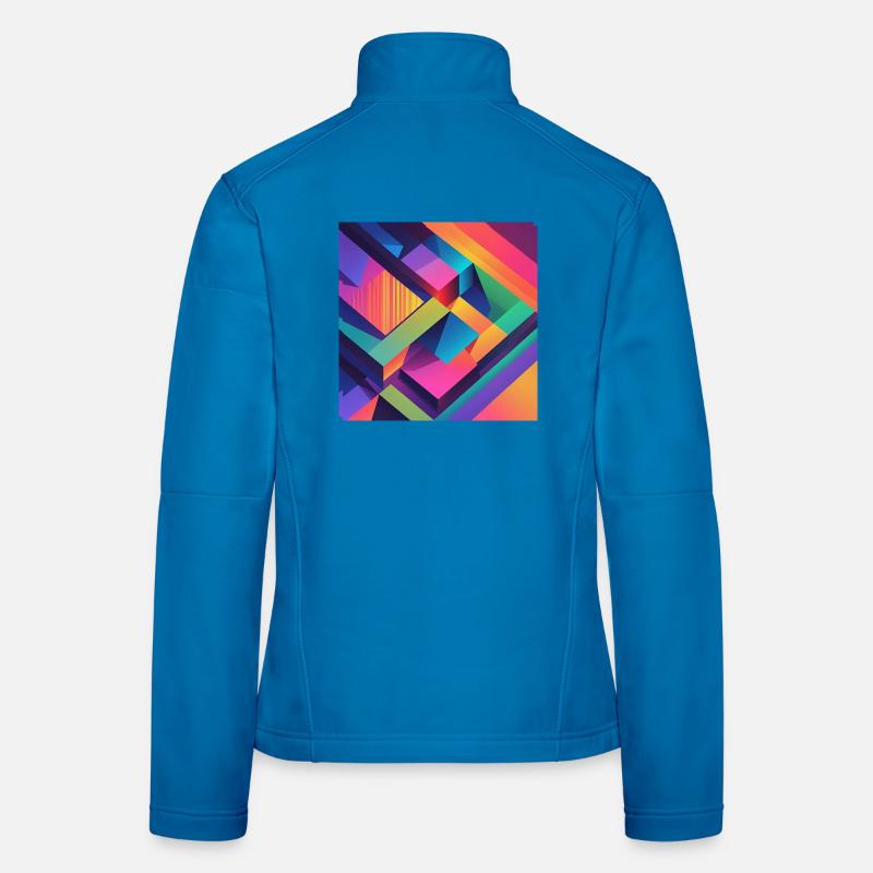 abstract Women's Softshell Jacket