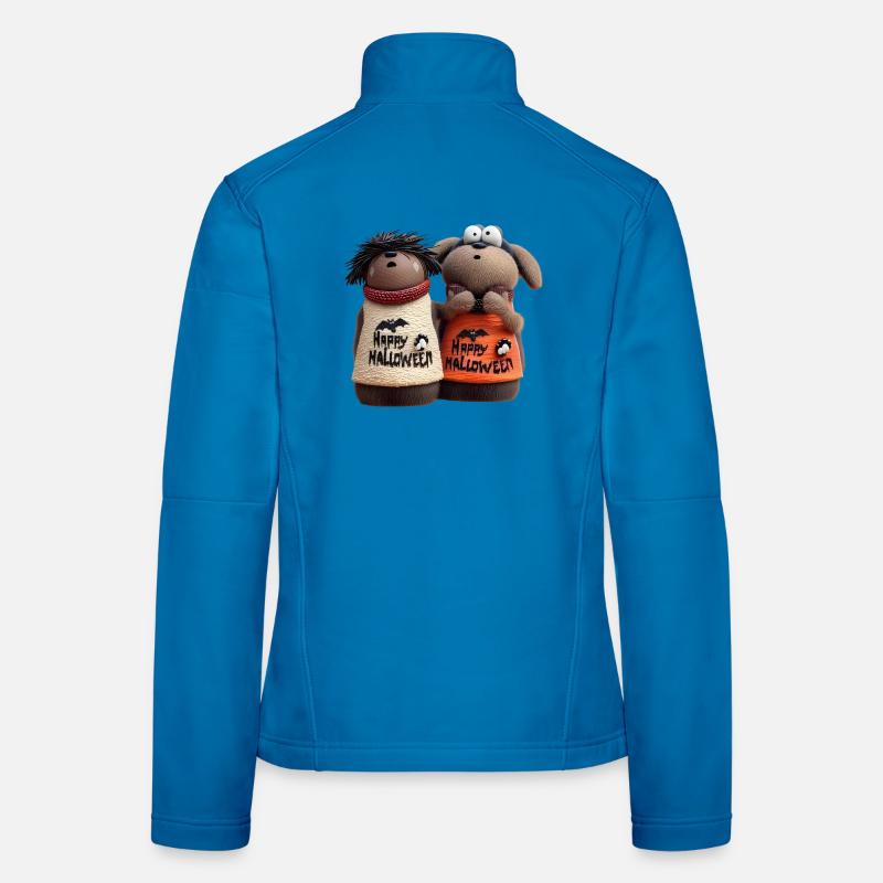 Double Spooky Trouble – Lustige Halloween Wooligans - Frauen Softshelljacke - Lichtblau