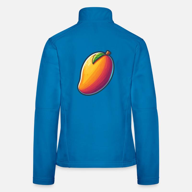 Design Mango Lebendig Abstrakt Frauen Softshelljacke