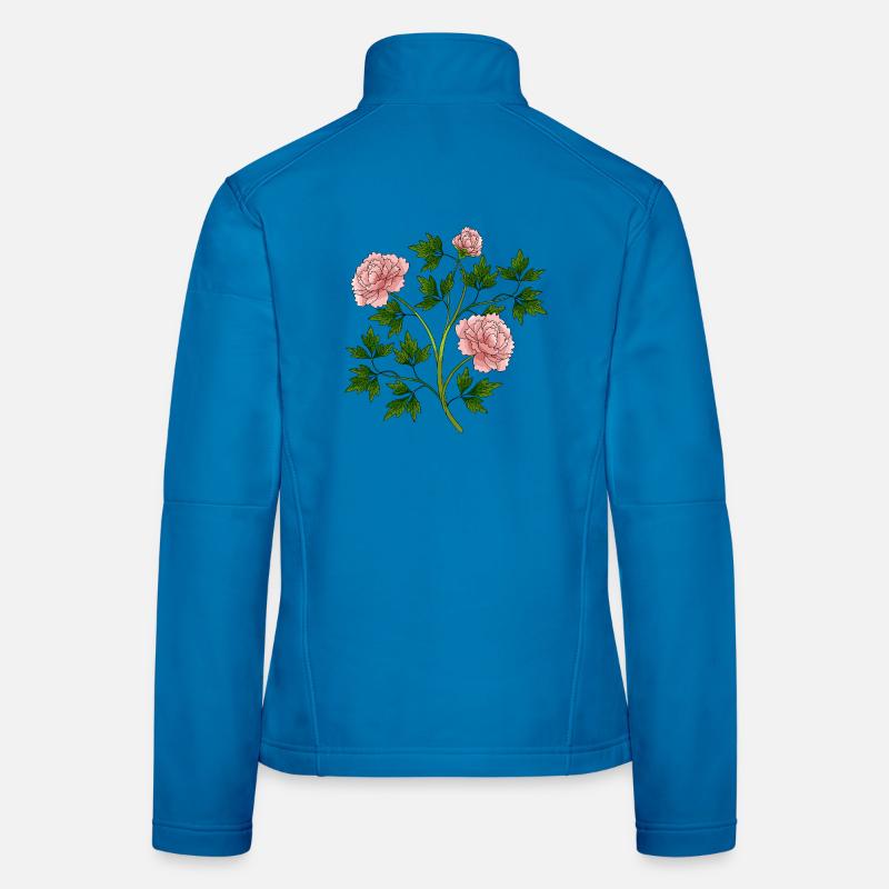 Blumen Frauen Softshelljacke