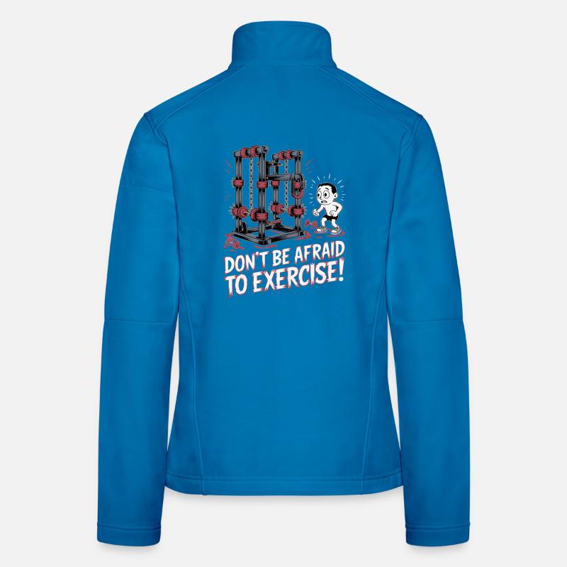 Conception de motivation de remise en forme intrépide Veste en tissu softshell Femme