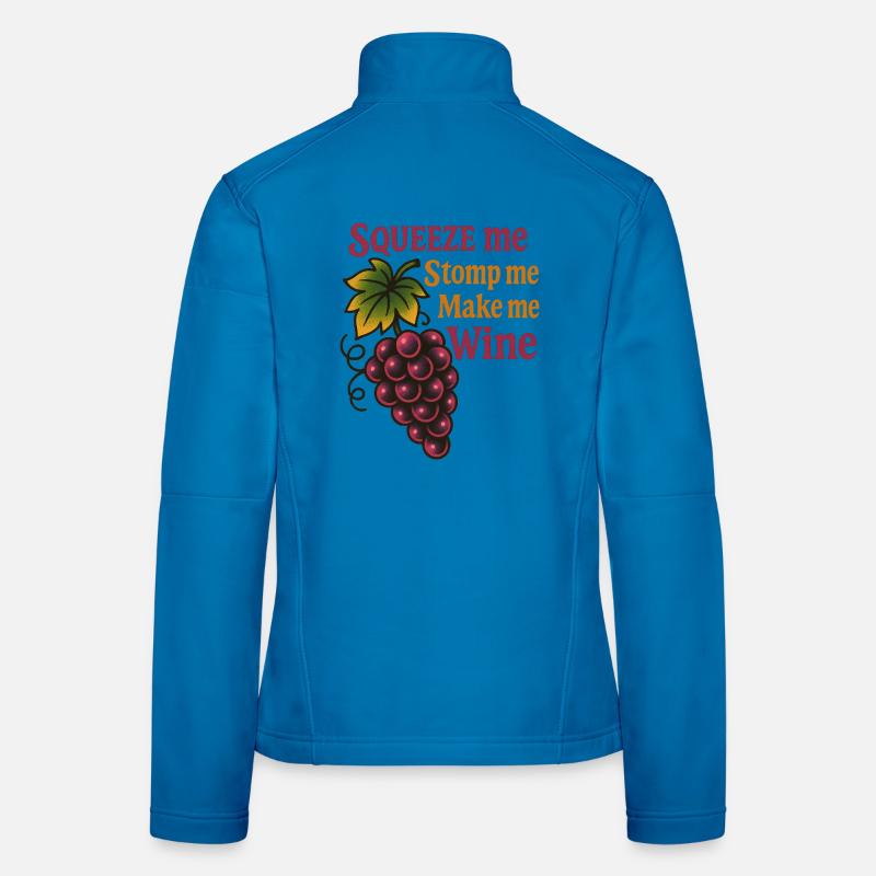 Winzer-Humor Frauen Softshelljacke