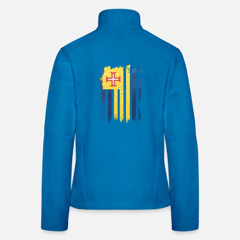 Drapeau de style historique avec symbole de croix Veste en tissu softshell Femme