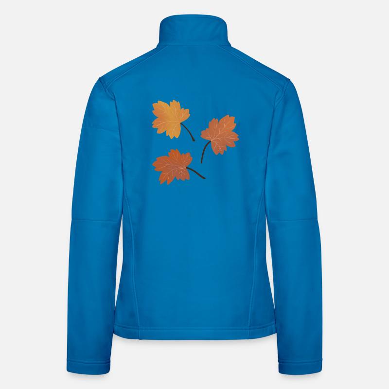 Autumn Maple Leaf Pattern for Cozy Apparel Women's Softshell Jacket