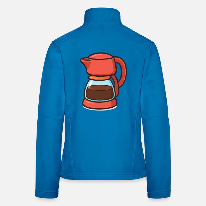 cafetière Veste en tissu softshell Femme
