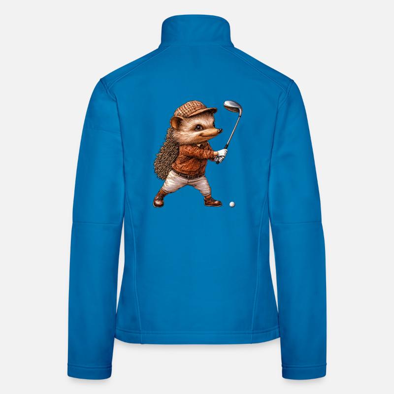 Hedgehog Golf / Golfer Hedgehog Women's Softshell Jacket