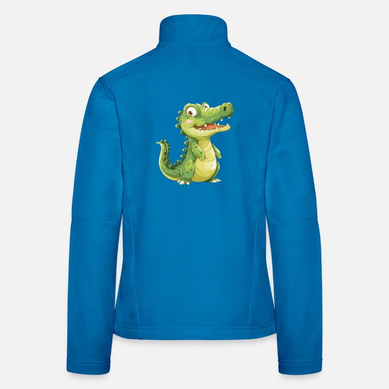 Mignon bébé crocodile Veste en tissu softshell Femme