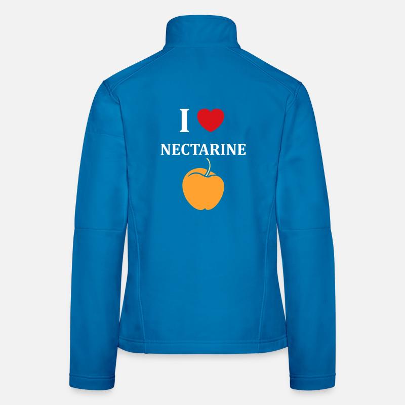 Design Original de Cerise et Texte Nectarine Veste en tissu softshell Femme