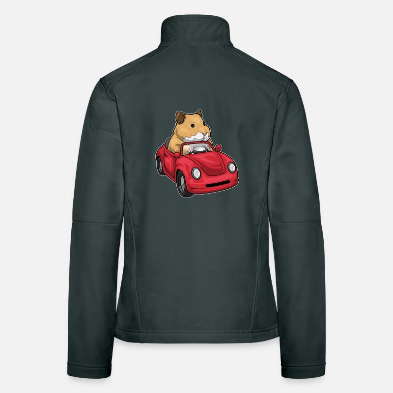 Hamster Auto Frauen Softshelljacke