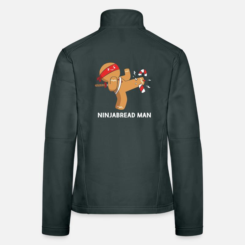 Gingerbread Man Christmas Gingerbread Lebkuchen Women's Softshell Jacket