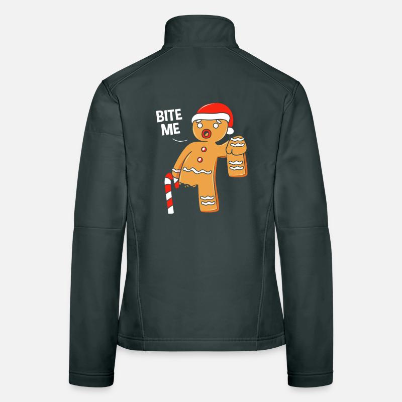 Gingerbread Man Christmas Gingerbread Lebkuchen Women's Softshell Jacket