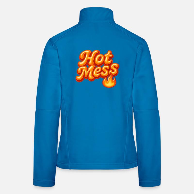 hot mess / y2k statement design Women's Softshell Jacket
