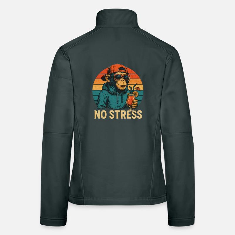 No Stress - Monkey Women's Softshell Jacket