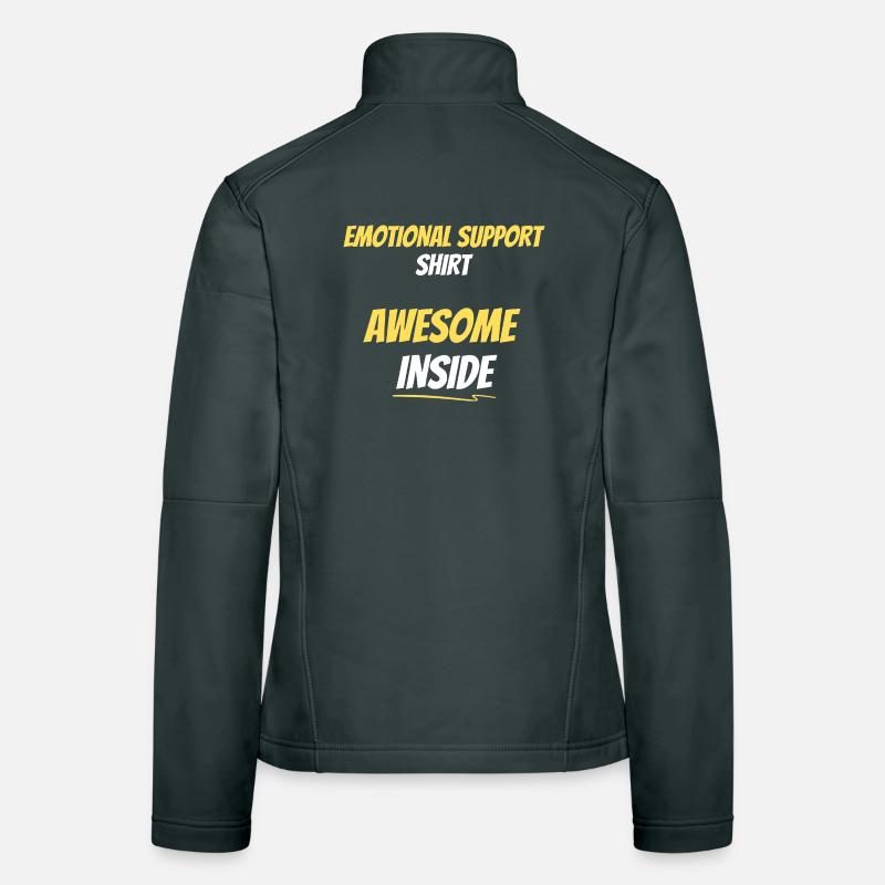 Emotionale Unterstützung Awesome Inside Frauen Softshelljacke