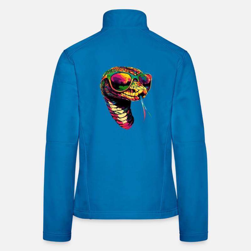 Schlange Python Kobra Klapperschlange Schlangen Frauen Softshelljacke