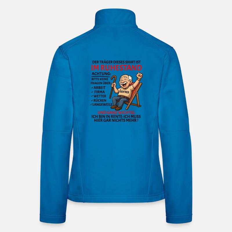 Pension Pension Retirement Funny Pensioner - Women's Softshell Jacket - light blue