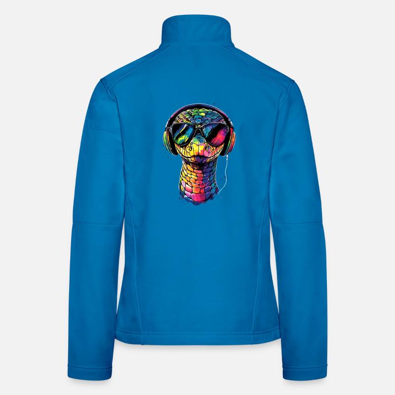 serpent, python, cobra, serpent à sonnettes, serpents Veste en tissu softshell Femme