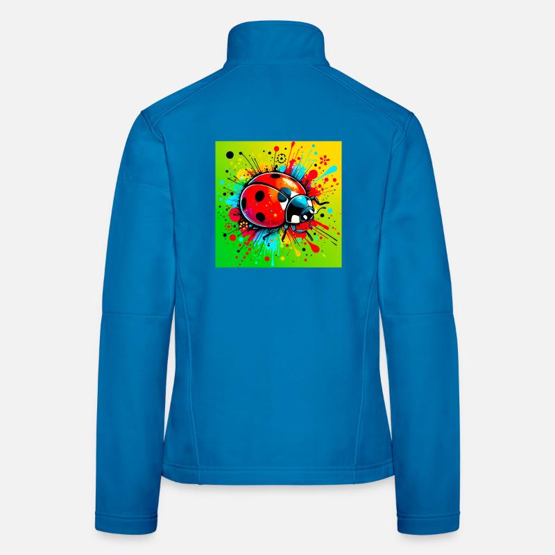 Marienkäfer - Frauen Softshelljacke - Lichtblau