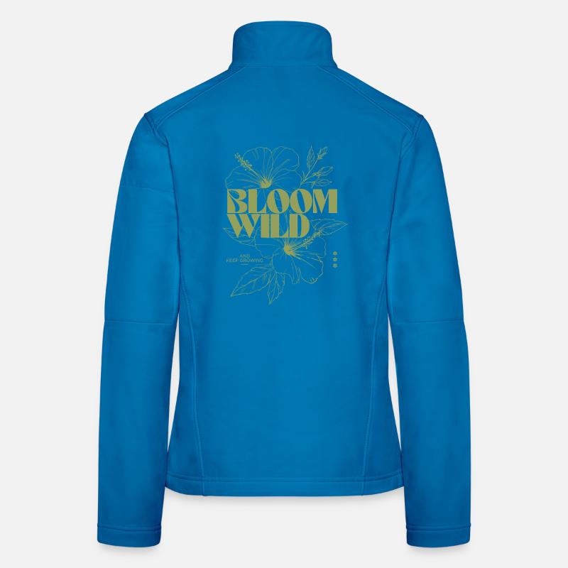 Bloom Wild Botanical Illustration Women's Softshell Jacket