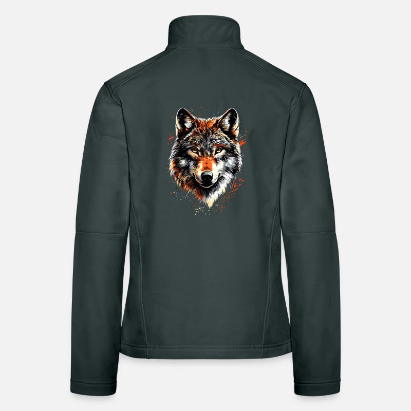 Wolf Love Wolves Wolf Pack Wolfhound Wild Wolf Women's Softshell Jacket