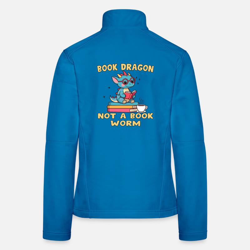 Drache Bibliophile Eule Frauen Softshelljacke