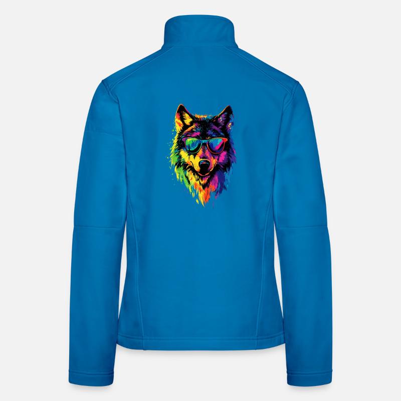 Wolf Liebe Wölfe Wolfsrudel Wolfshund Wilder Wolf Frauen Softshelljacke