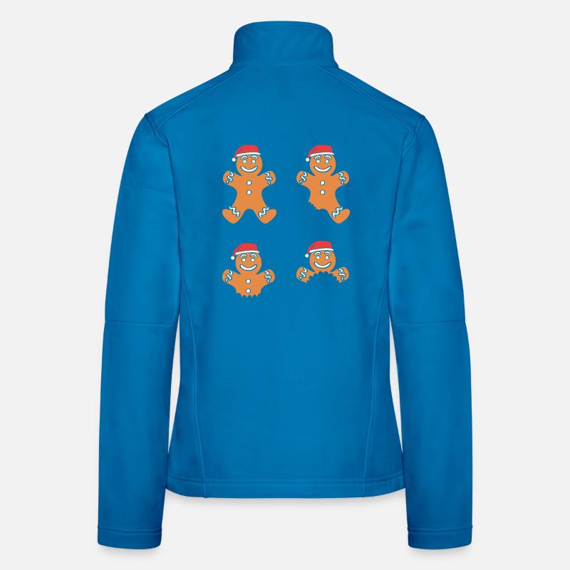 Lebkuchen Weihnachten Lebkuchenmann Gingerbread Frauen Softshelljacke