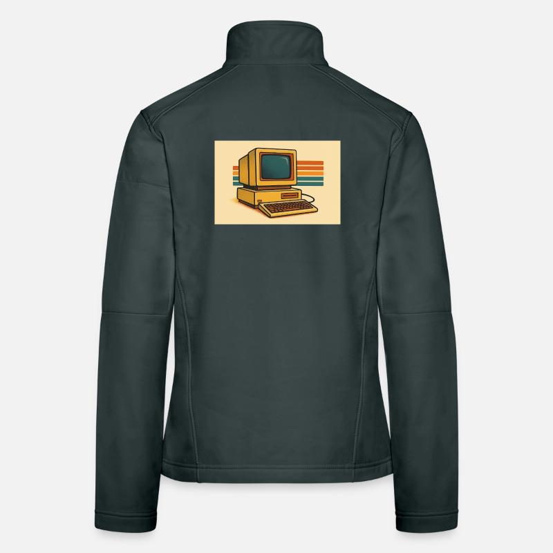 Retro Computer 80s Women's Softshell Jacket