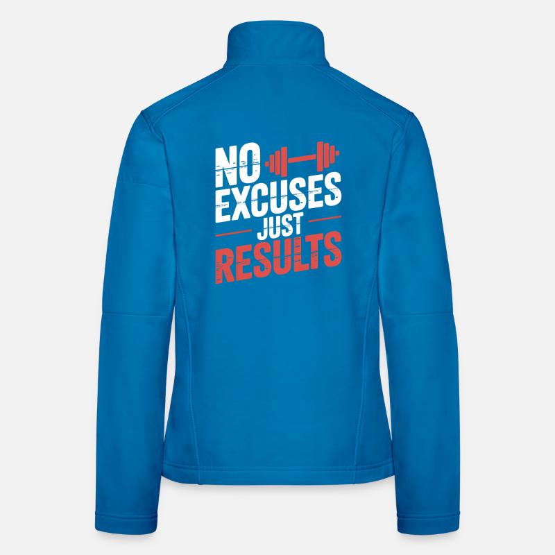 Pas d'excuses, résultats Veste en tissu softshell Femme