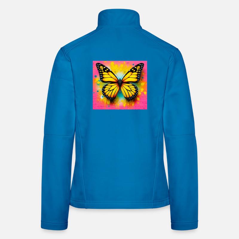 papillon Veste en tissu softshell Femme