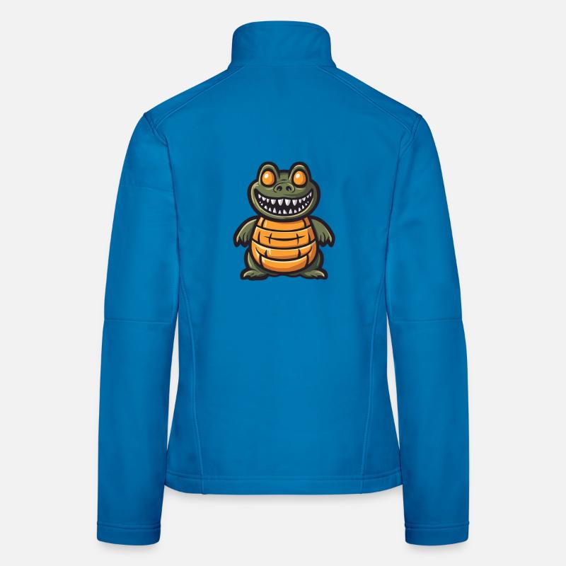 Alligator Halloween Comic Funny Women's Softshell Jacket