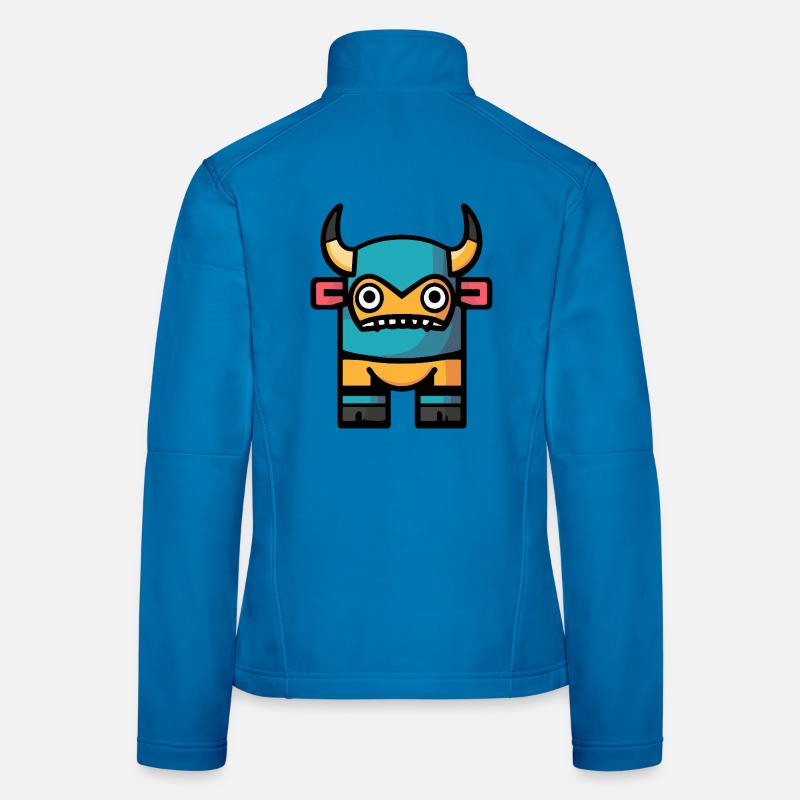Stier Halloween Comic Bulle Frauen Softshelljacke