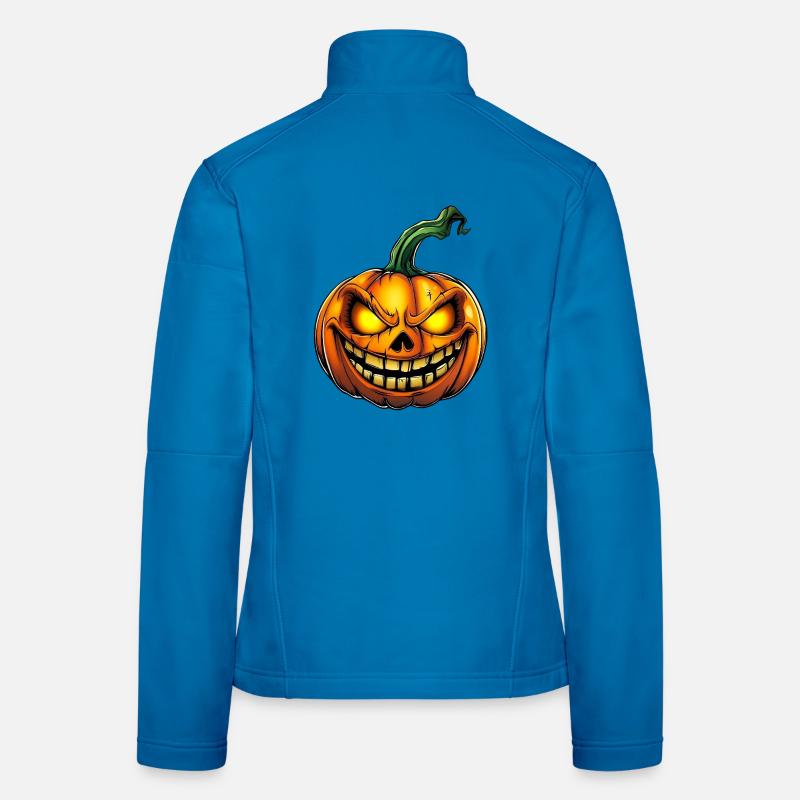 citrouille d’Halloween effrayante :) Veste en tissu softshell Femme
