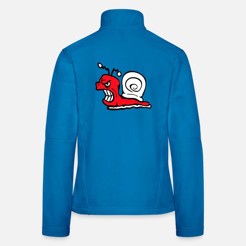 Snail Evil Angry Attack Teeth Grinding Sour Women's Softshell Jacket