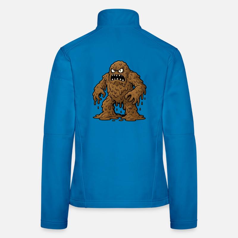 Monstre de boue brune Veste en tissu softshell Femme
