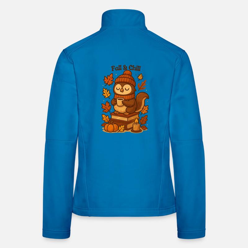Fall & Chill Owls Cozy Fall fall autumn Women's Softshell Jacket