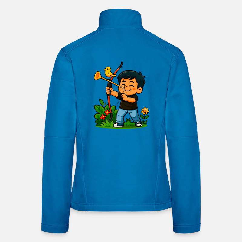 Aventure en forêt Arc Art Veste en tissu softshell Femme