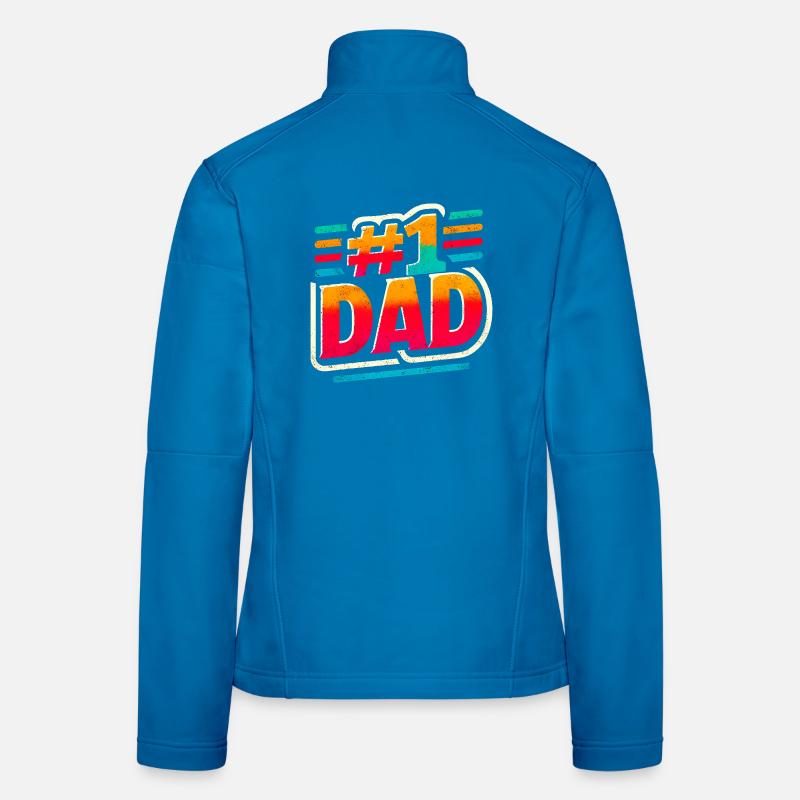 Nummer Eins Papa Regenbogengrafik, Väter Frauen Softshelljacke