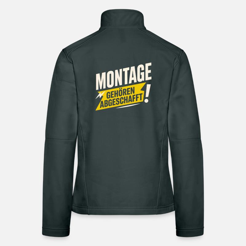 Les lundis devraient être abolis – Funny Anti-Monday Veste en tissu softshell Femme