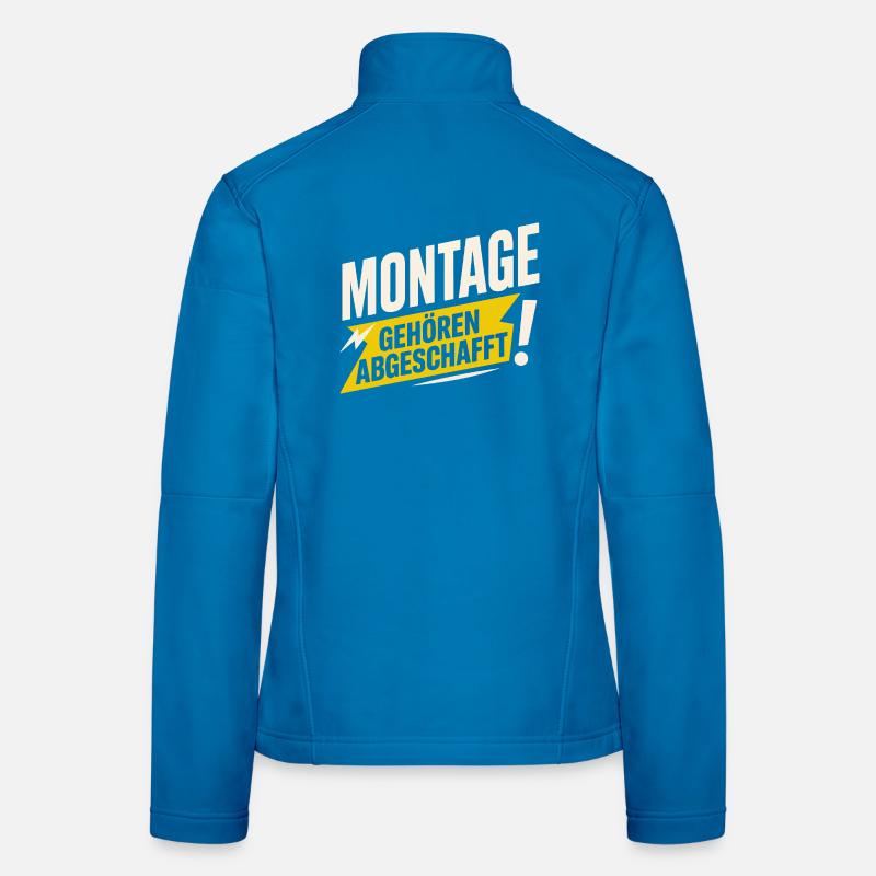Les lundis devraient être abolis – Funny Anti-Monday Veste en tissu softshell Femme