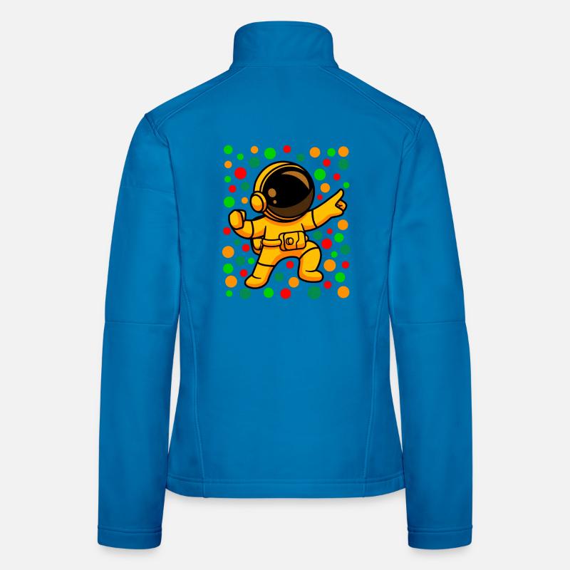 fleckig In Not Kinder Kinder fleckig gefleckte Punkte - Frauen Softshelljacke - Lichtblau