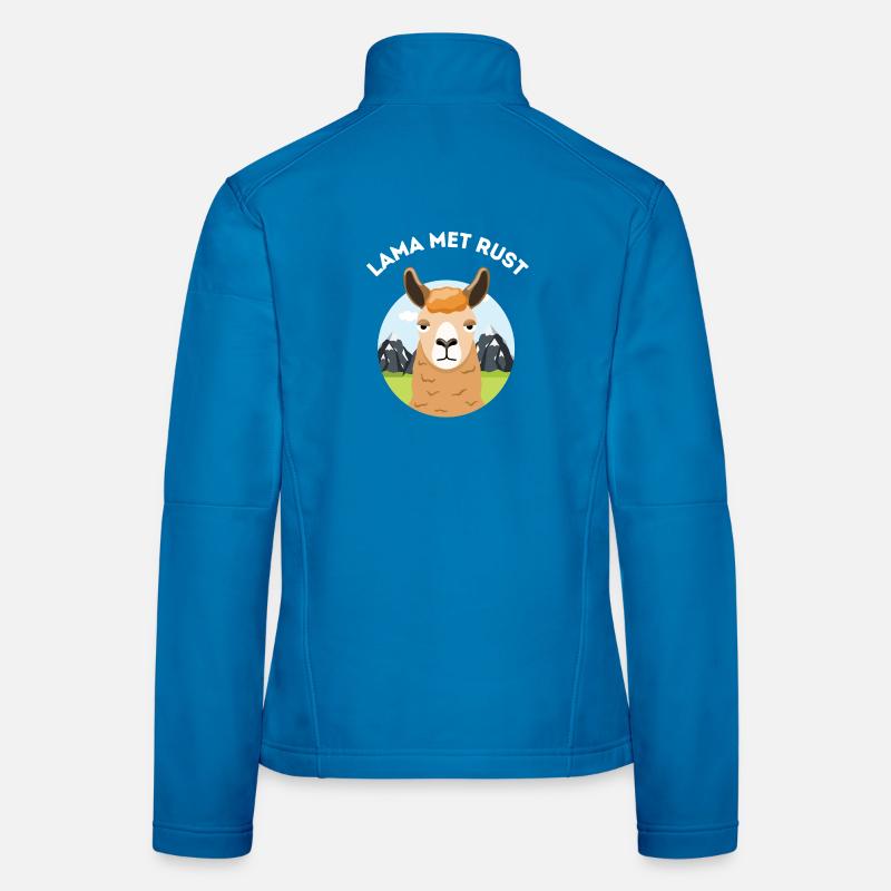 Llama at Rest – Funny pun Women's Softshell Jacket