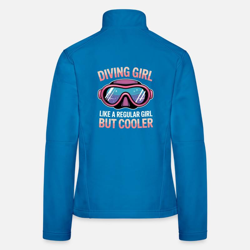 Tauchen Spruch Mädchen Lustiges Tauchen Geschenk Frauen Softshelljacke