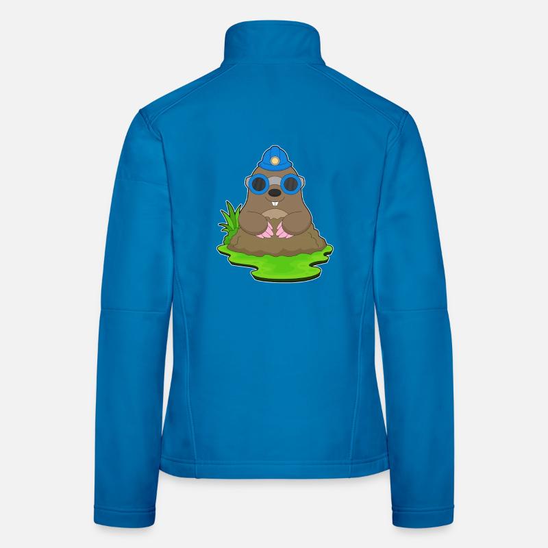 Mole Miner Mining Helmet Mining Women's Softshell Jacket
